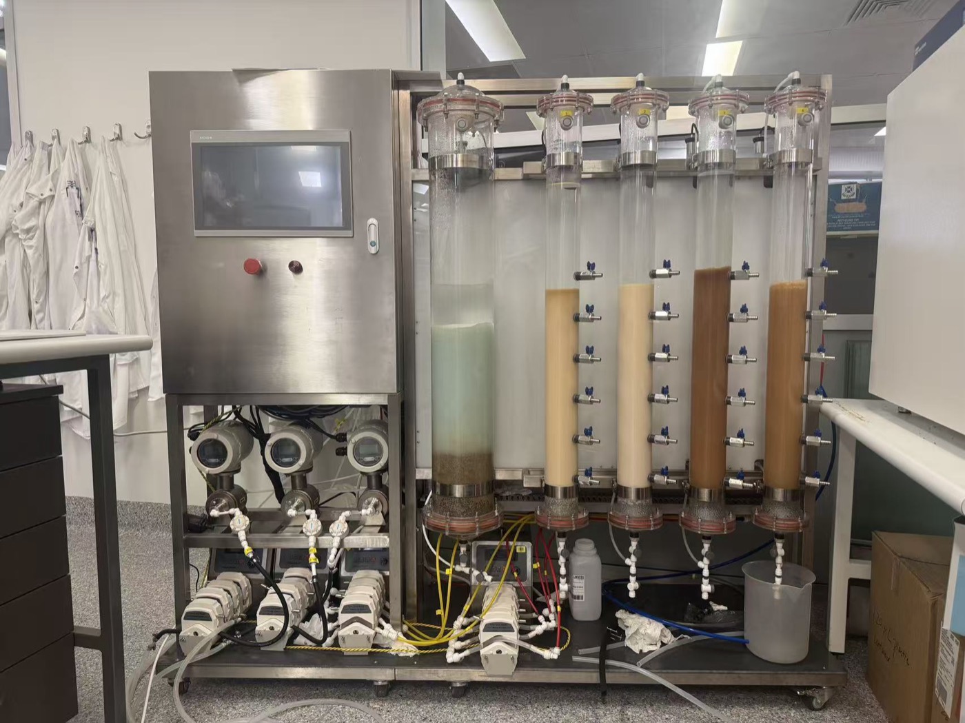 Pilot-scale PFAS treatment column platform